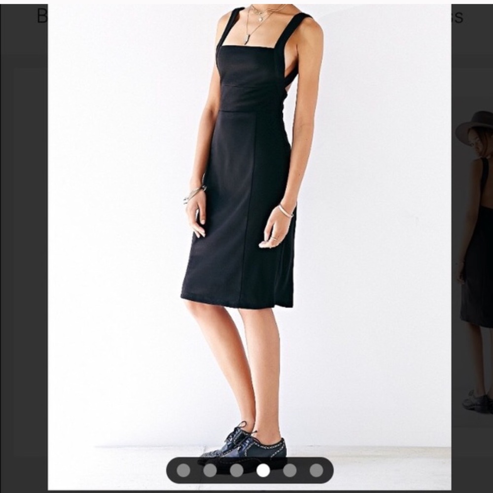 Urban Outfitters Black Midi Dress NWOT Sz Sm.